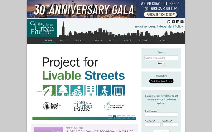 Screenshot of nycfuture.org