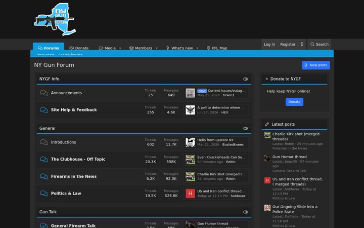 Screenshot of nygunforum.com