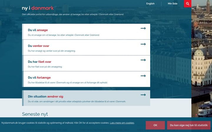 Screenshot of nyidanmark.dk