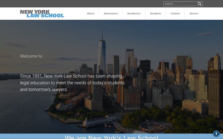 Screenshot of nyls.edu