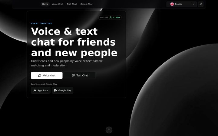 Screenshot of nyme.chat