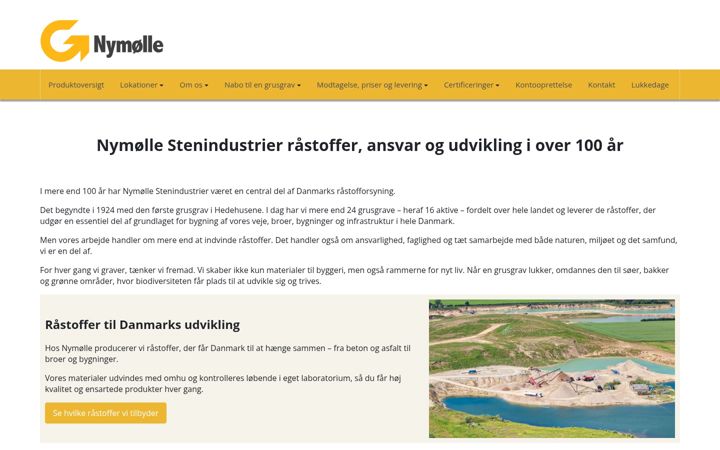 Screenshot di nymoelle.dk