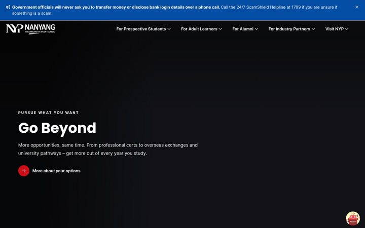 Screenshot di nyp.edu.sg