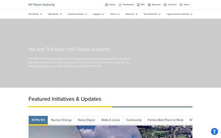 Screenshot of nypa.gov