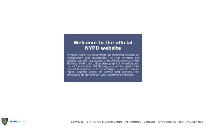 Screenshot of nypdonline.org