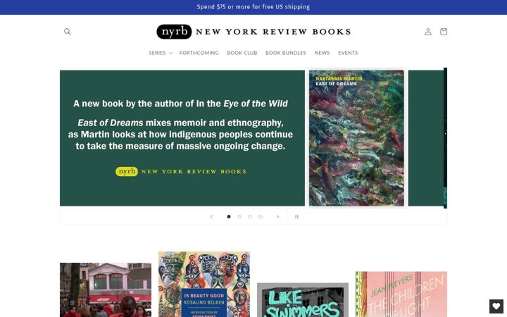 Screenshot of nyrb.com