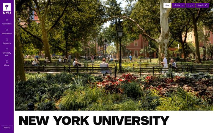 Screenshot ta' nyu.edu