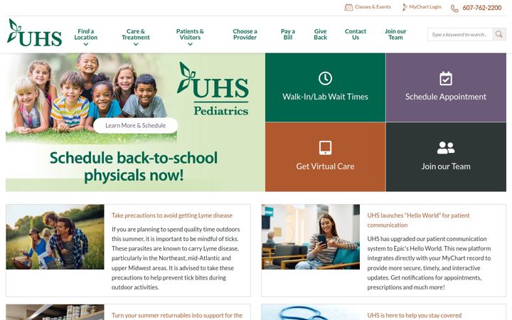 Screenshot of nyuhs.org
