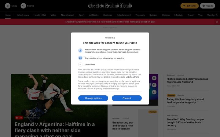 Ekrānuzņēmums no nzherald.co.nz