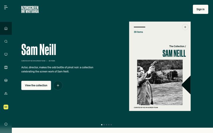 Screenshot of nzonscreen.com