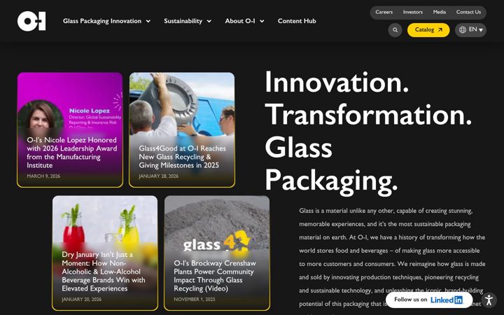Screenshot of o-i.com