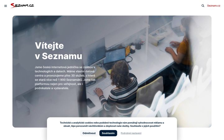 Screenshot of o-seznam.cz