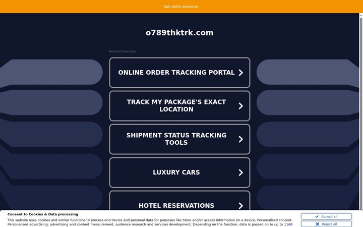 Screenshot of o789thktrk.com