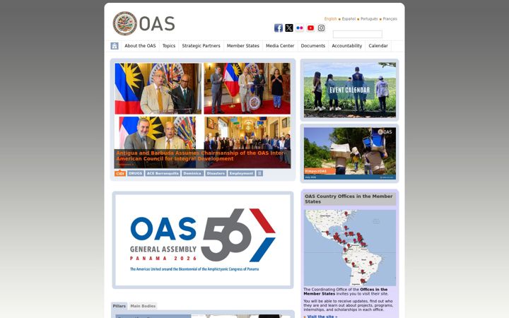 Ekrano kopija oas.org