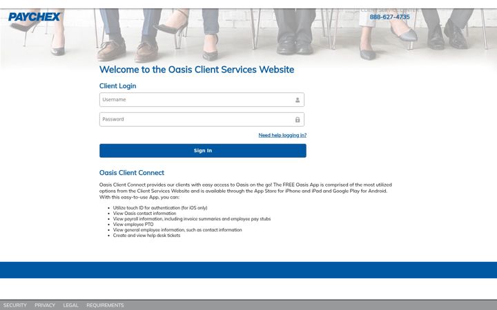 Screenshot of oasisassistant.com