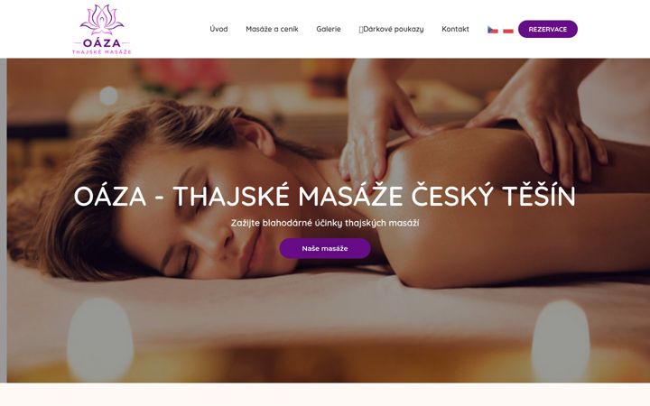 Snimka zaslona za oazatesin.cz