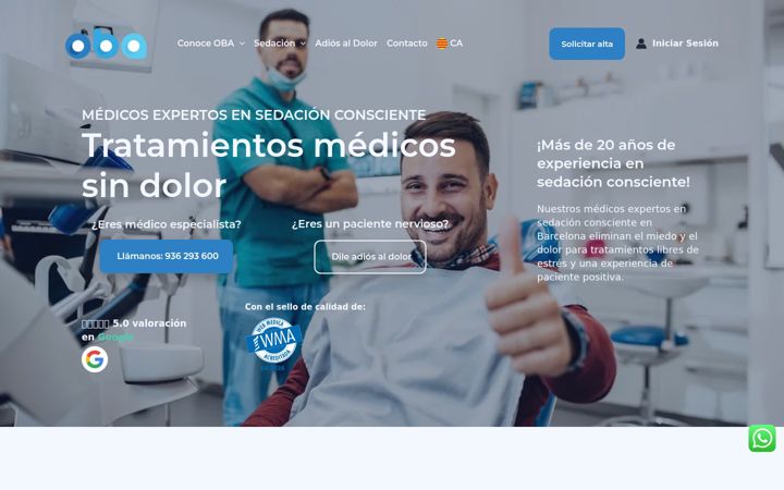 Zrzut ekranu oba-sedacion.es