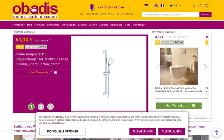 Screenshot of obadis.com