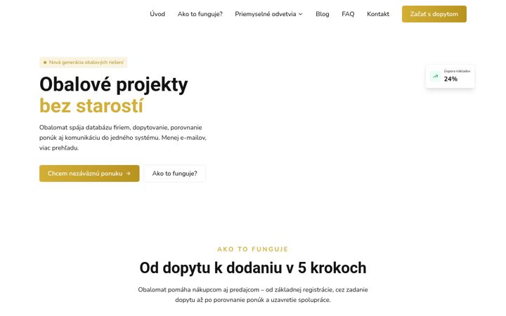 Screenshot von obalomat.sk