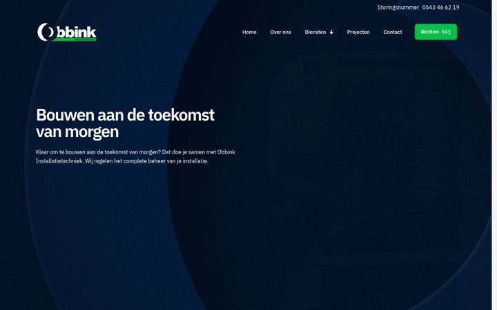 Screenshot του obbink-installatietechniek.nl