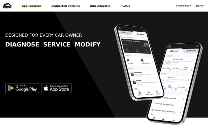 Captura de ecrã de obdocker.com