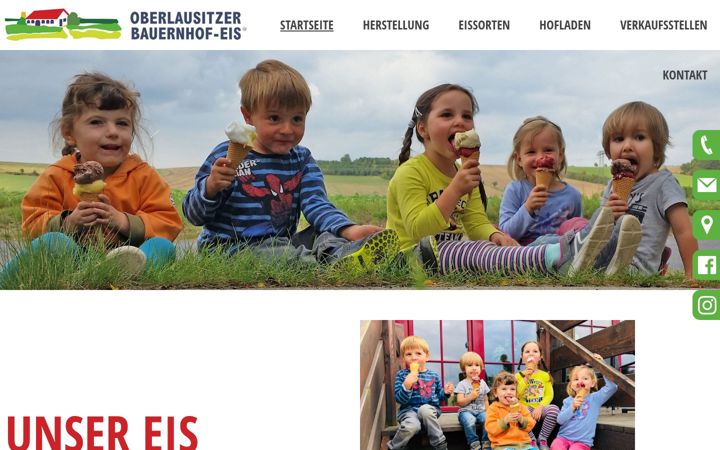 Képernyőkép: oberlausitzer-bauernhofeis.de