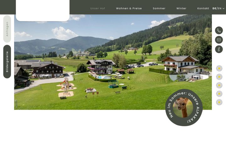 Skärmbild av obersulzberggut.at