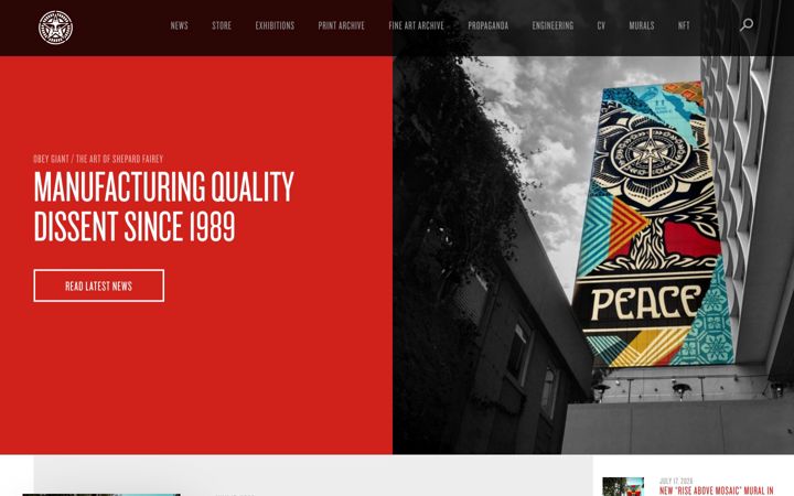 Screenshot of obeygiant.com