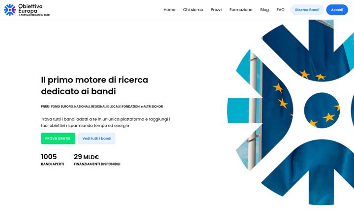 Ekrano kopija obiettivoeuropa.com