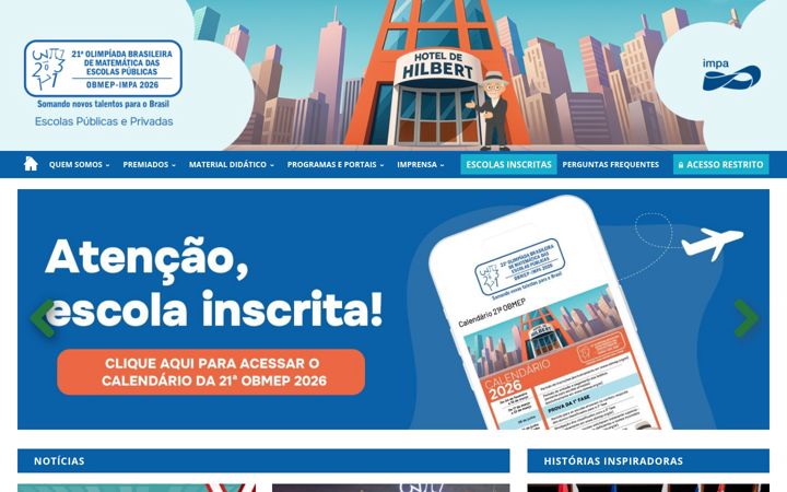 Screenshot of obmep.org.br