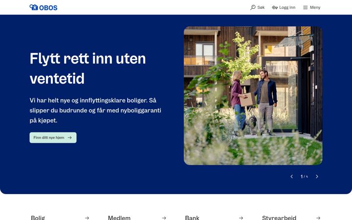 Screenshot of obos.no