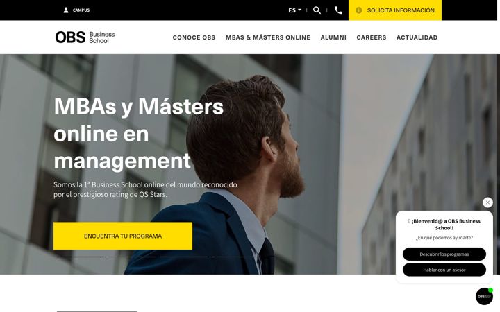 Screenshot of obsbusiness.school