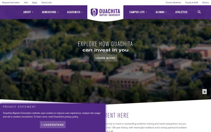 Screenshot of obu.edu