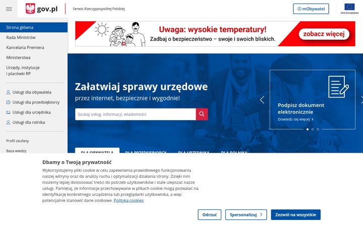 Screenshot of obywatel.gov.pl
