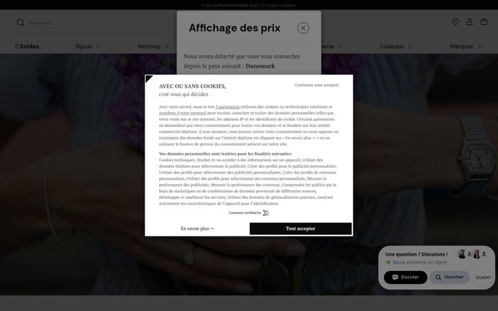 Screenshot of ocarat.com