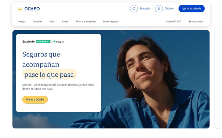 Screenshot of ocaso.es