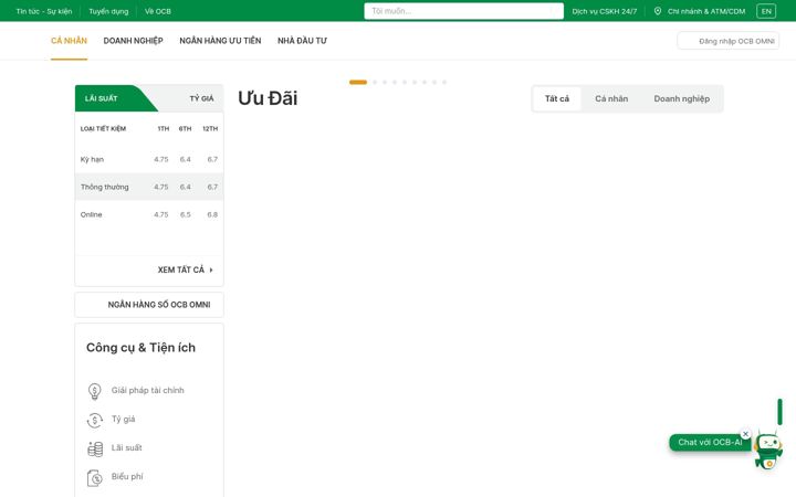 Screenshot ta' ocb.com.vn