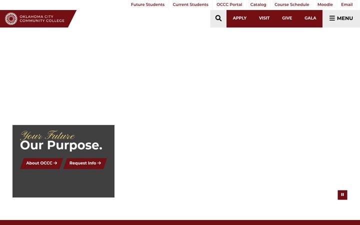 Screenshot of occc.edu