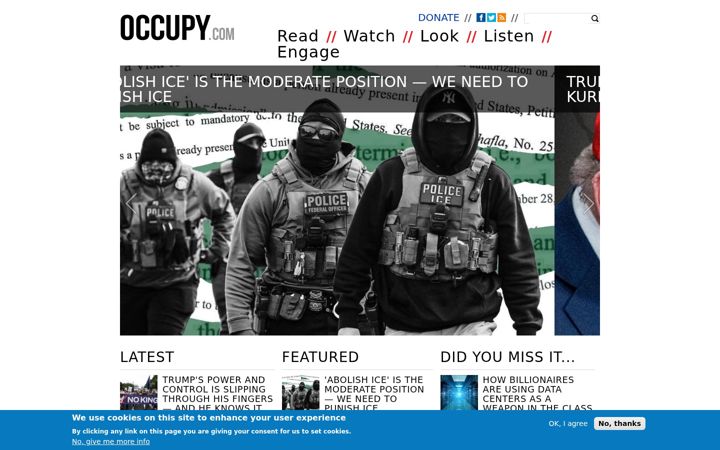 Screenshot of occupy.com
