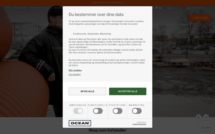 Zrzut ekranu oceantextile.dk
