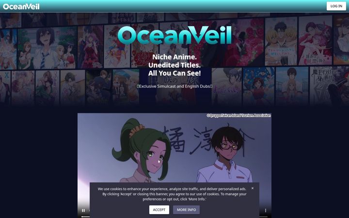 Screenshot von oceanveil.net