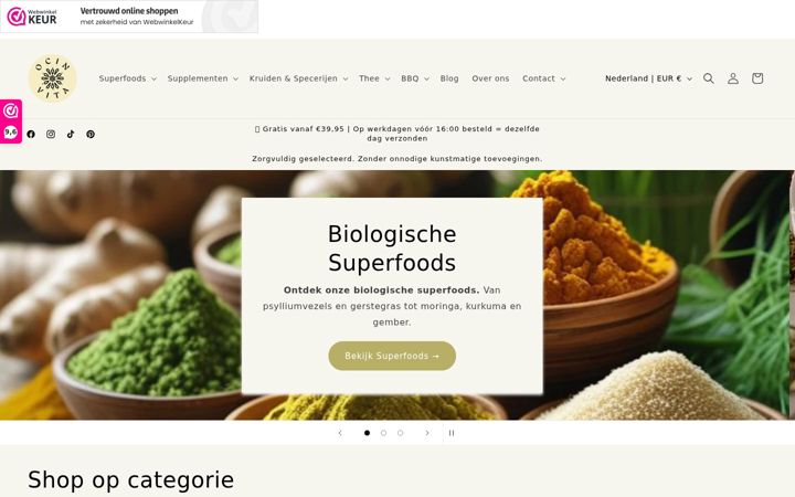 Screenshot of ocin-vita.nl
