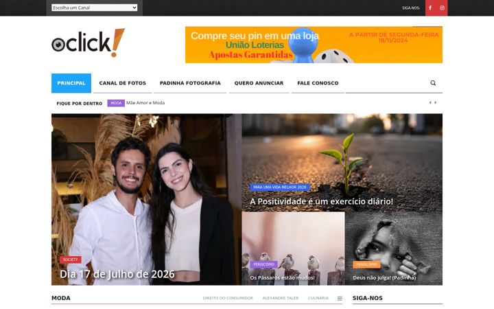 Screenshot of oclick.com.br