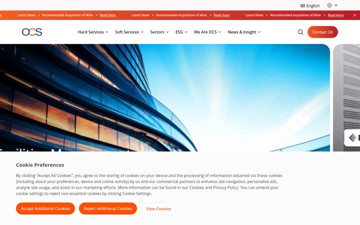 Screenshot of ocs.com