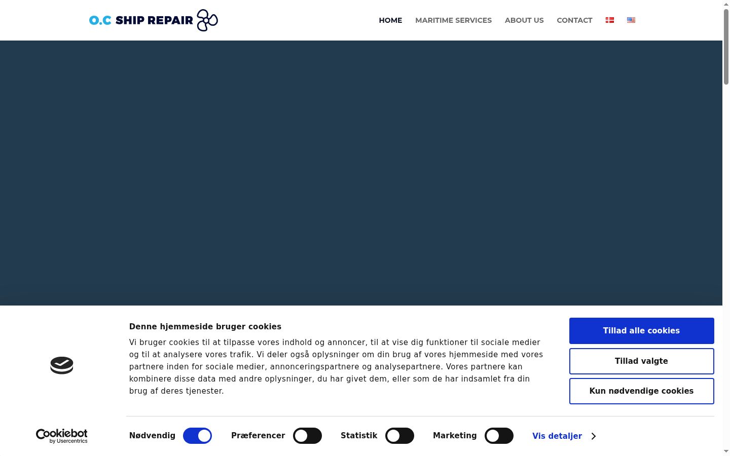 Capture d'écran de la bannière de consentement affichée avant toute interaction