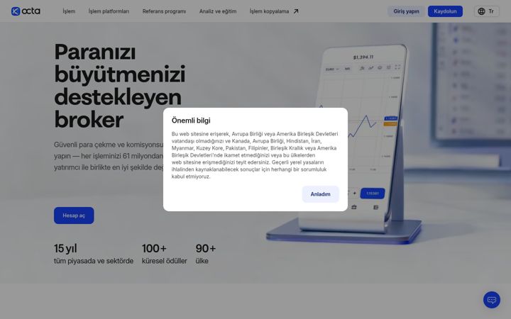 Screenshot of octafxtr.site