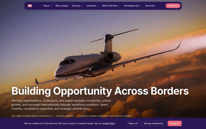 Screenshot of octagonpeople.com
