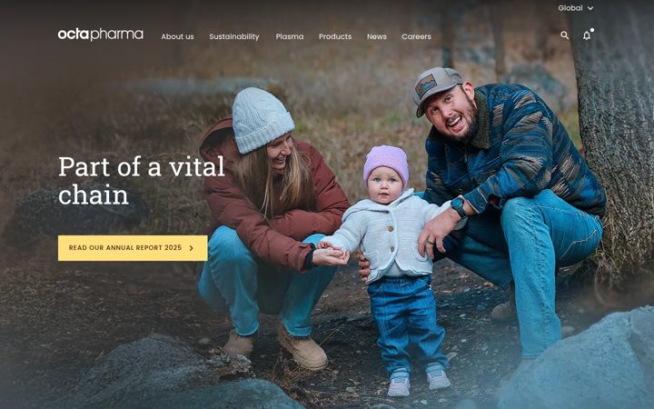 Screenshot of octapharma.com