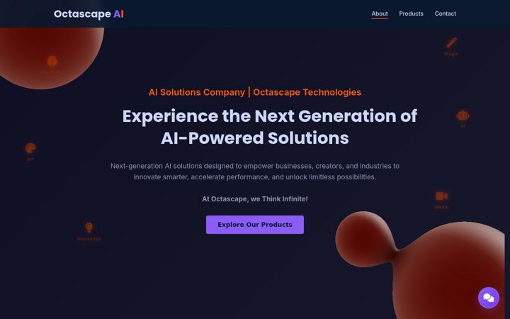 Screenshot di octascape.com