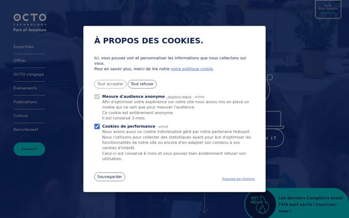 Screenshot of octo.com